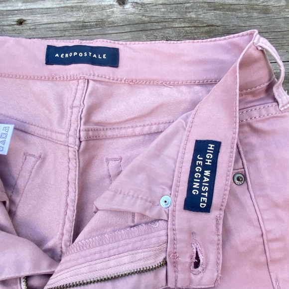 Aeropostale pink high waist skinny jeans size 4 regular - Picture 7 of 12